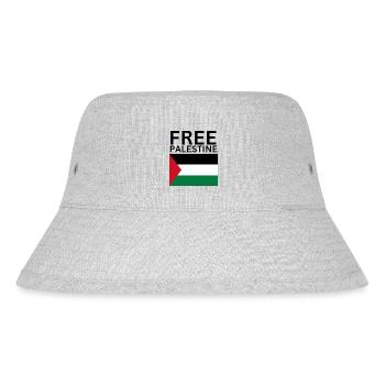 Free palestine flag | Gaza - Stanley/Stella recycelter Bucket Hat - Grau meliert - Vorne