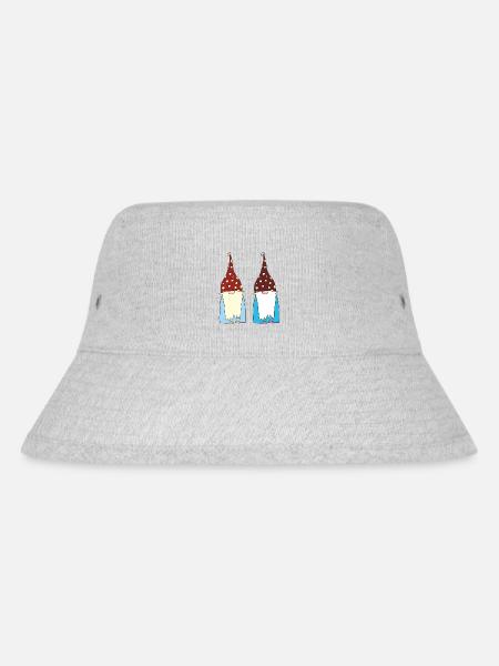 wichtel zwerge - Stanley/Stella recycelter Bucket Hat - Grau meliert