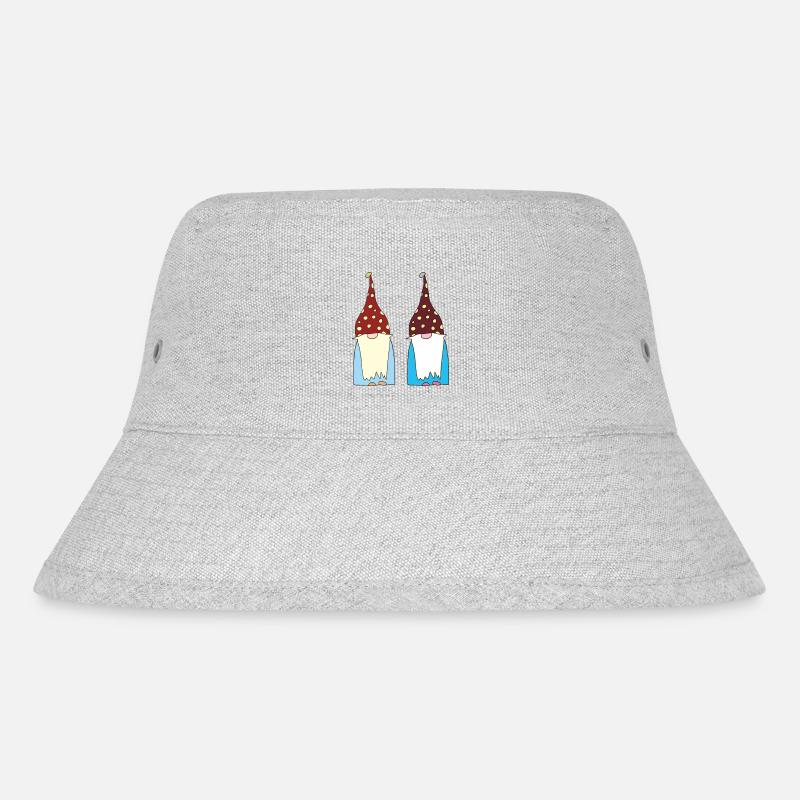 wichtel zwerge - Stanley/Stella recycelter Bucket Hat - Grau meliert