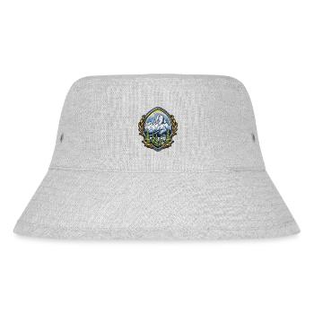 Mountains Alps Symbol Coat of Arms - Stanley/Stella Recycled Bucket Hat - heather grey - Front