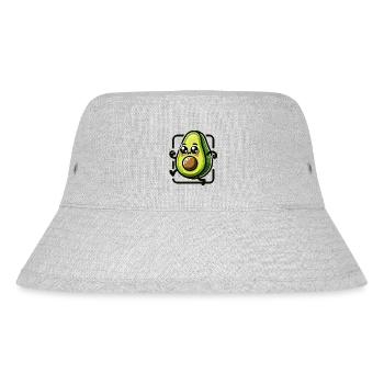 Süße Avocado - Stanley/Stella recycelter Bucket Hat - Grau meliert - Vorne