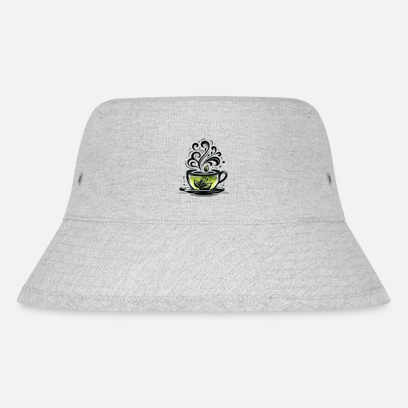 Tea Design - Stanley/Stella Recycled Bucket Hat - heather grey