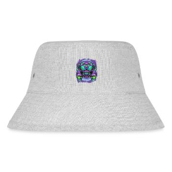 Green Turtle Animal Funny Sayings Funny Geek Fun - Stanley/Stella Recycled Bucket Hat - heather grey - Front