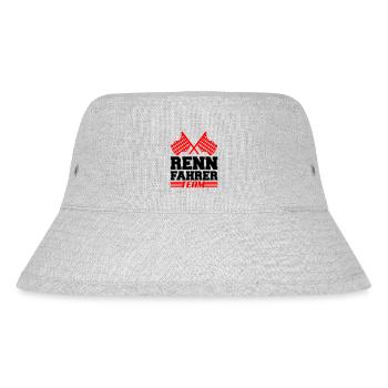 rennfahrer team02 - Stanley/Stella recycelter Bucket Hat - Grau meliert - Vorne