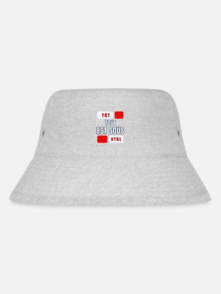 THAILÄNDISCH - Stanley/Stella recycelter Bucket Hat - Grau meliert