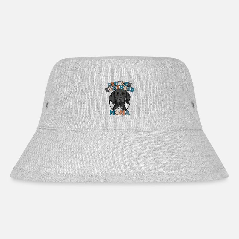 Deutsch Kurzhaar Mama Jagdhunde Hunde Wilsigns - Stanley/Stella recycelter Bucket Hat - Grau meliert