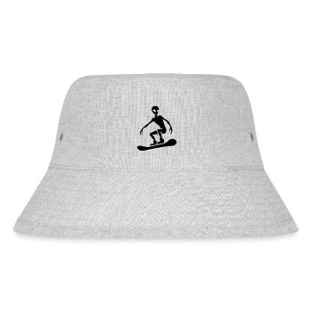 Design minimaliste : Alien Snowboarder - Bob recyclé Stanley/Stella - gris chiné - Devant