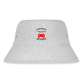 Ich schreie nicht! Ich imitiere Papas Auto - Stanley/Stella recycelter Bucket Hat - Grau meliert - Vorne