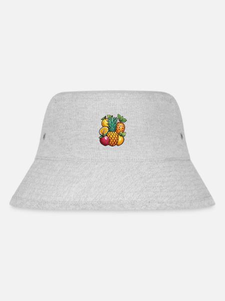 Früchtchen - Stanley/Stella recycelter Bucket Hat - Grau meliert
