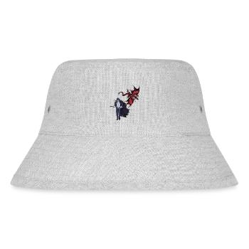 Dragon Swordsman Fantasy Medieval Fairy Tale - Stanley/Stella Recycled Bucket Hat - heather grey - Front