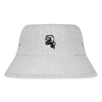 Horror Halloween Raven Swordsman Crow Dark - Stanley/Stella Recycled Bucket Hat - heather grey - Front
