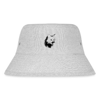 Katze, katzenmotiv, süße, geschenk, geschenkideen - Stanley/Stella recycelter Bucket Hat - Grau meliert - Vorne