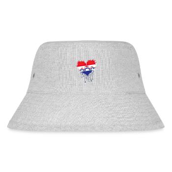 Croatia hrvatska croatia hrv hr travel tourism - Stanley/Stella Recycled Bucket Hat - heather grey - Front