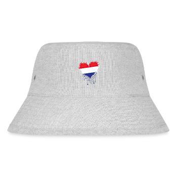 Croatia hrvatska croatia hrv hr travel tourism - Stanley/Stella Recycled Bucket Hat - heather grey - Front