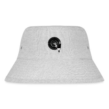 Vinyl - Pinsel - Gemalt - Brush - Stanley/Stella recycelter Bucket Hat - Grau meliert - Vorne