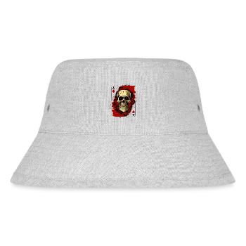 Kiss My Ace poker game card game casino sake - Stanley/Stella Recycled Bucket Hat - heather grey - Front