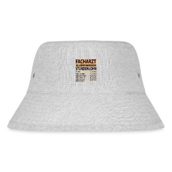 Facharzt Allgemeinmedizin Sprüche lustiger Spruch - Stanley/Stella recycelter Bucket Hat - Grau meliert - Vorne