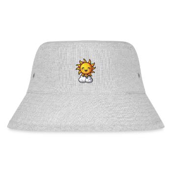 Laughing Sun - Stanley/Stella Recycled Bucket Hat - heather grey - Front