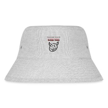 Schau nicht so blöd Kleiner Pisser-Party Fun Shirt - Stanley/Stella recycelter Bucket Hat - Grau meliert - Vorne