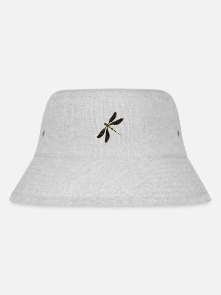 Libelle - Stanley/Stella recycelter Bucket Hat - Grau meliert