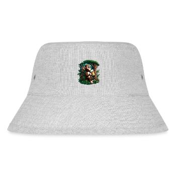 Casual Beer Monkey - Stanley/Stella Recycled Bucket Hat - heather grey - Front