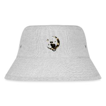 Katze - Stanley/Stella recycelter Bucket Hat - Grau meliert - Vorne