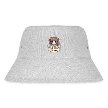 K-pop: I love K-POP - Stanley/Stella Recycled Bucket Hat - heather grey - Front