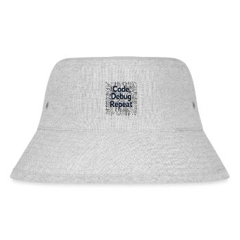 Code Debug Repeat - Software Engineer - Stanley/Stella recycelter Bucket Hat - Grau meliert - Vorne