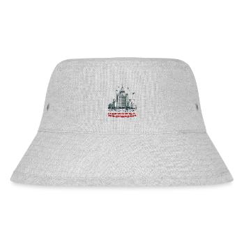 Wollte grad ein Witz über Russland erzählen - Stanley/Stella recycelter Bucket Hat - Grau meliert - Vorne