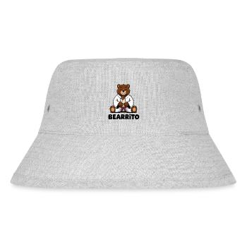 Bearrito - Funny Bear Burrito Lover - Stanley/Stella Recycled Bucket Hat - heather grey - Front