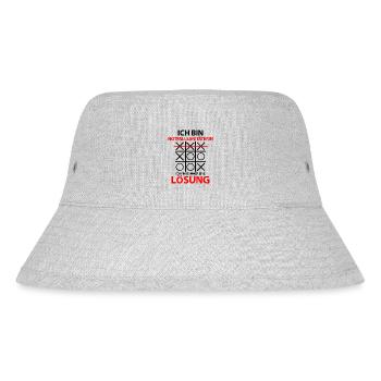 Notfallsanitäterin mit Spruch lustige Sprüche - Stanley/Stella recycelter Bucket Hat - Grau meliert - Vorne