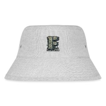 Flatlayer Techno - Stanley/Stella recycelter Bucket Hat - Grau meliert - Vorne
