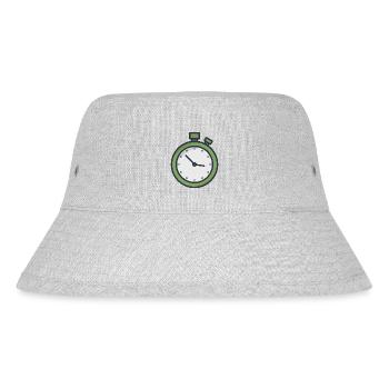 Stoppuhr - Stanley/Stella recycelter Bucket Hat - Grau meliert - Vorne