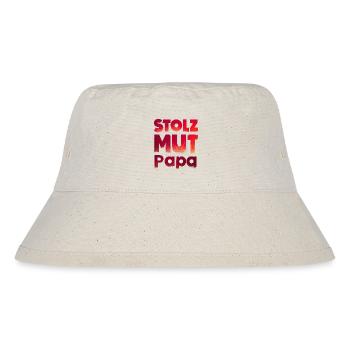Idée cadeau pour les pompiers Papa Pride Courage Strength - Bob recyclé Stanley/Stella - blanc naturel - Devant