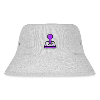 Arcade Joystick Retro Konsole - Stanley/Stella recycelter Bucket Hat - Grau meliert - Vorne