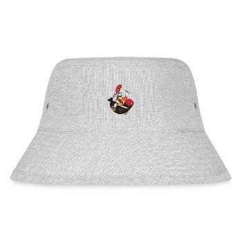 Metzgerei, Wiltsch, Frech, Schweiz, Regional - Stanley/Stella recycelter Bucket Hat - Grau meliert - Vorne