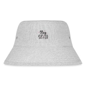 Big Sister, sister gift, promoted to Big sister - Stanley/Stella Recycled Bucket Hat - heather grey - Front