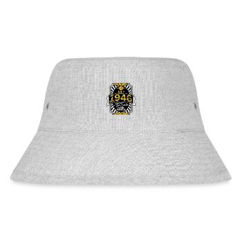 1946 JULI - Stanley/Stella recycelter Bucket Hat - Grau meliert - Vorne