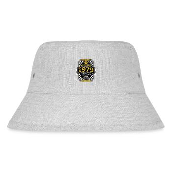 NOVEMBER 1979 - Stanley/Stella recycelter Bucket Hat - Grau meliert - Vorne