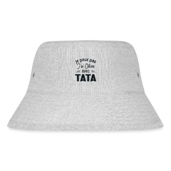 Je Peux Pas J'ai Câlins Avec Tata - Bob recyclé Stanley/Stella - gris chiné - Devant