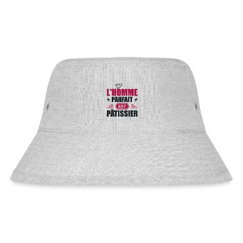 The Perfect Man Is Pastry Chef Pastry Gift - Stanley/Stella Recycled Bucket Hat - heather grey - Front