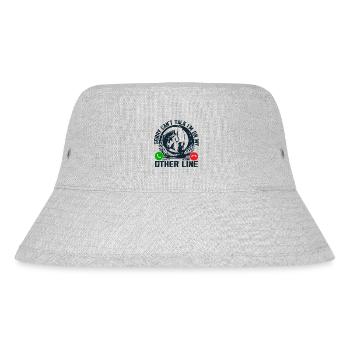 Lustig Angeln Männer Papa Fischer Lustig Fisch Barsch - Stanley/Stella recycelter Bucket Hat - Grau meliert - Vorne