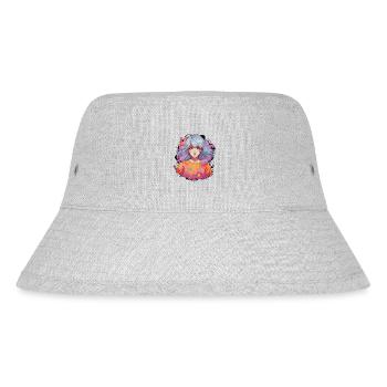 Anime Girl - Stanley/Stella Recycled Bucket Hat - heather grey - Front