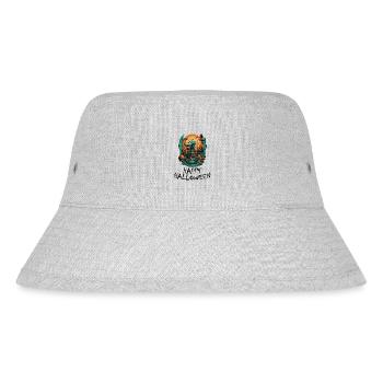 Halloween - Happy Halloween - Stanley/Stella recycelter Bucket Hat - Grau meliert - Vorne