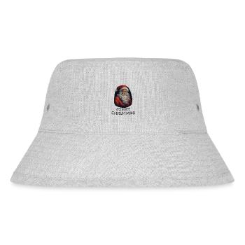 Weihnachtsmann - Marry Christmas - Stanley/Stella recycelter Bucket Hat - Grau meliert - Vorne