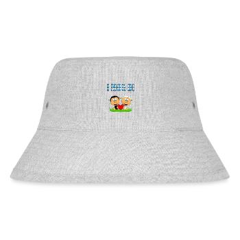 SCHAFE - I MOG DI - LIEBE - HERZ - VERLIEBT - LOVE - Stanley/Stella recycelter Bucket Hat - Grau meliert - Vorne