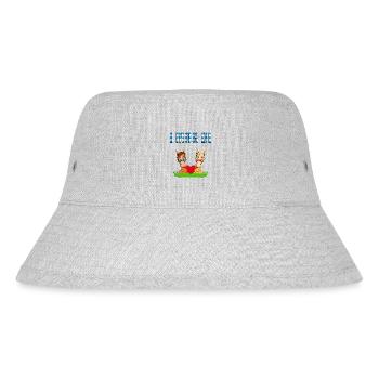 PFERDE - PFERD - PONY - PONYS - I MOG DI - LIEBE - Stanley/Stella recycelter Bucket Hat - Grau meliert - Vorne