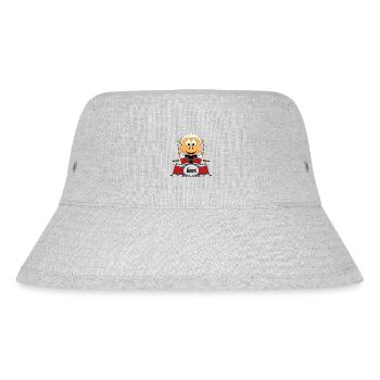 SCHLAGZEUG - MUSIK - ROCK - BAND - SCHAF - TIER - Stanley/Stella recycelter Bucket Hat - Grau meliert - Vorne