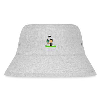 BIENE - STACHELSCHWEIN - WELT - SCHÖN IST ES... - Stanley/Stella recycelter Bucket Hat - Grau meliert - Vorne