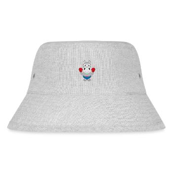 NASHORN - BOXER - BOXEN - SPORT - KAMPFSPORT - Stanley/Stella recycelter Bucket Hat - Grau meliert - Vorne